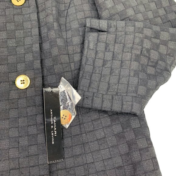 TAHARI Levine DeMarco Emily‎ Juniper Black Double Breasted Jacket - Picture 11 of 12